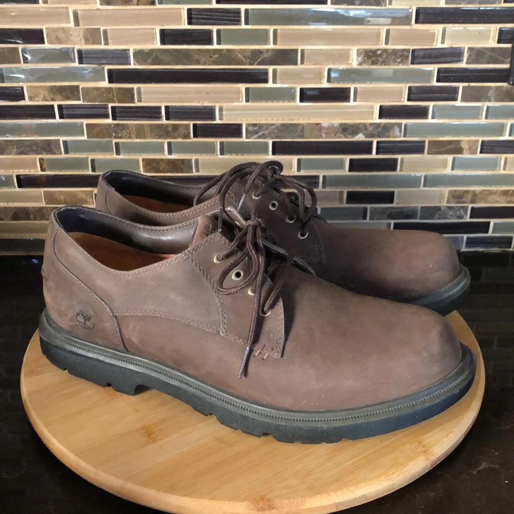Timberland waterproof Montgomery PTO suede brown shoes‎ men's size 10.5